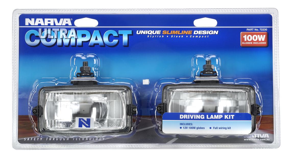 Narva Ultra Compact Driving Lamp Kit 12V 100W 72230