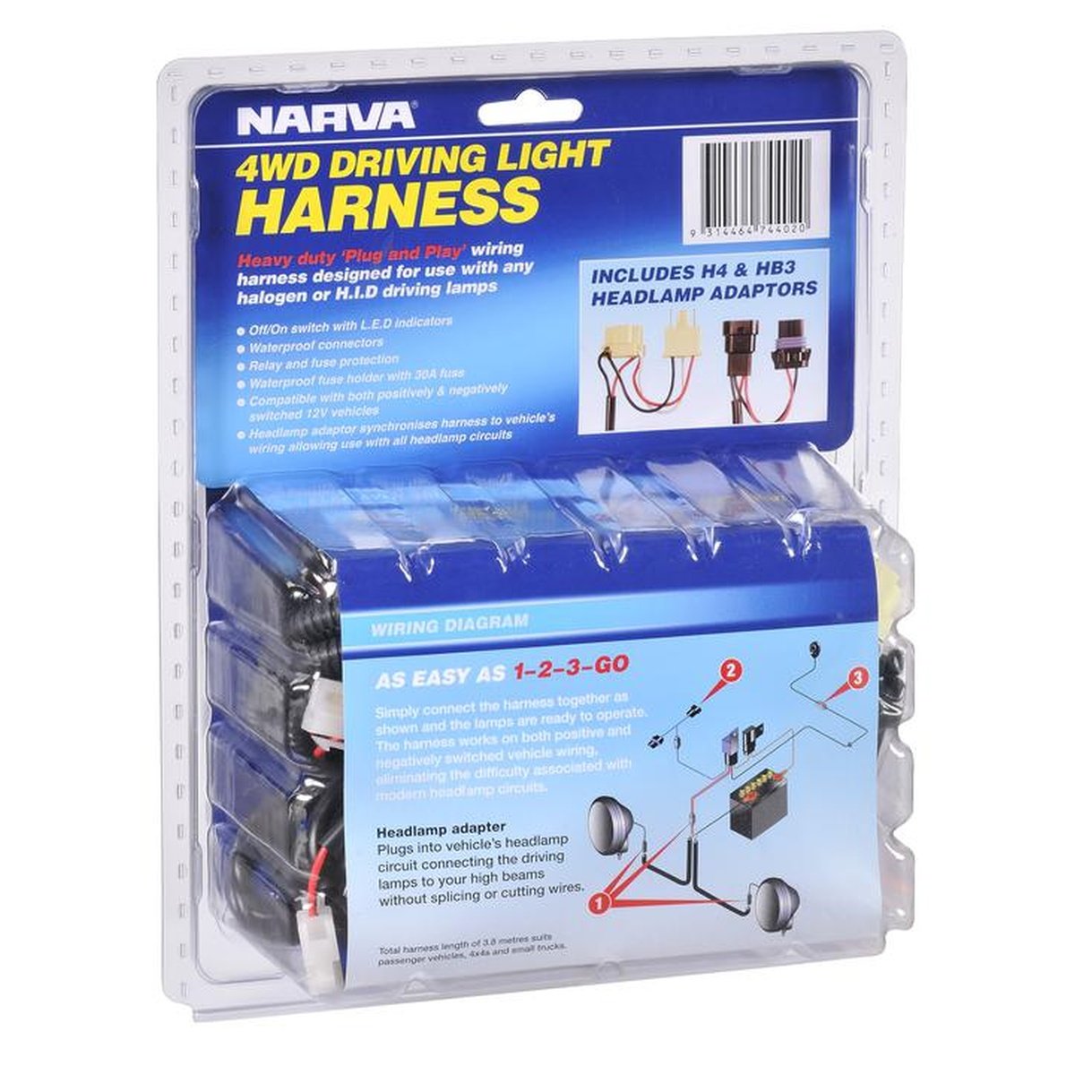 Narva Driving Light Harness 24V - 74402-24