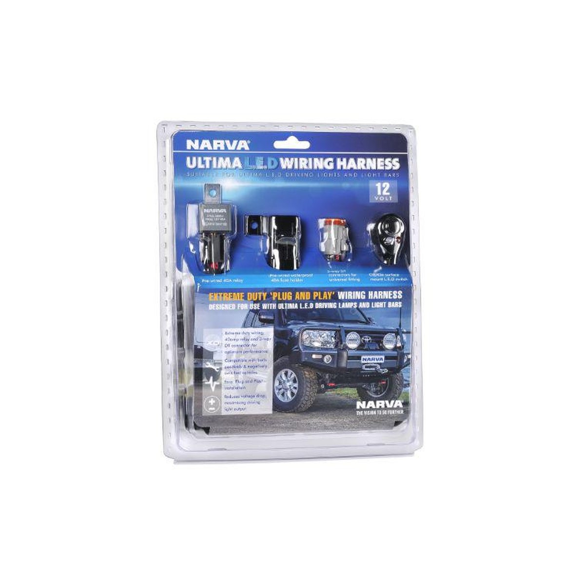 Narva Ultima 215 8.5" LED Driving Light Wiring Harness 12V 74403
