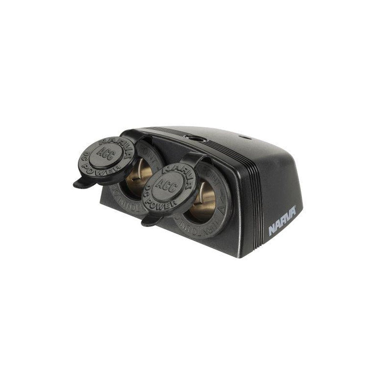 Narva HD Twin Surface Mount Socket Accessory Black 81160BL