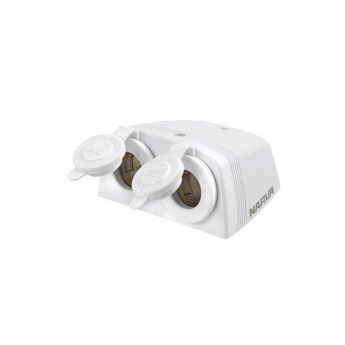 Narva HD Twin Surface Mount Socket Accessory White 81160WBL