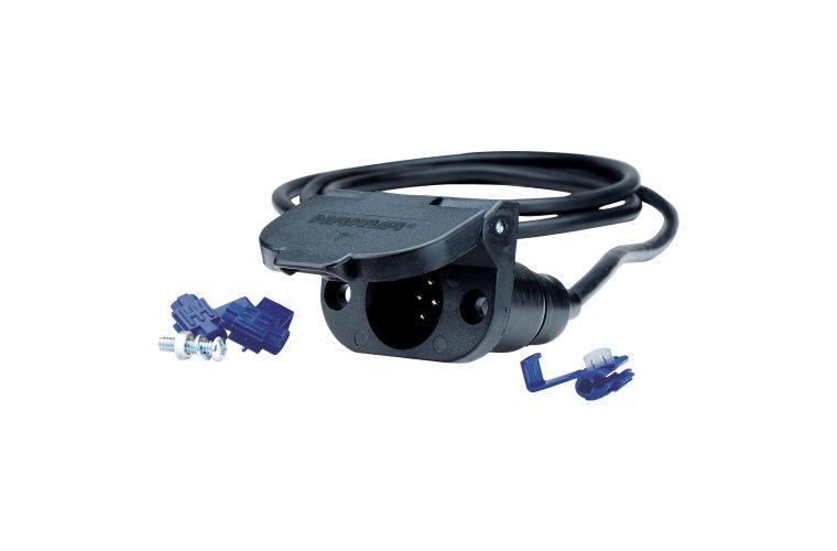 Narva Trailer Plug 7 Pin Small Round Plastic Kit 82025BL