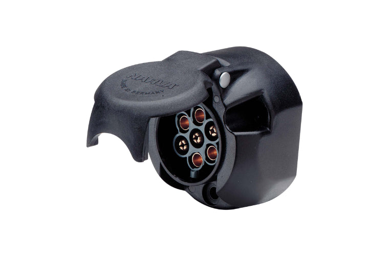 Narva Trailer Socket 7 Pin Large Round 82052BL