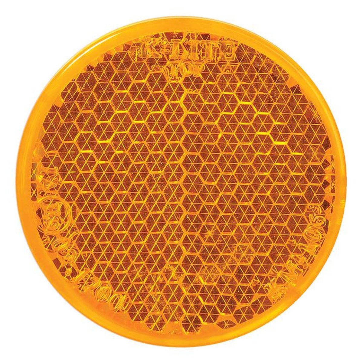 Narva Retro Reflector with Self Adhesive Round Amber 42mm (50Pk) 83991/50