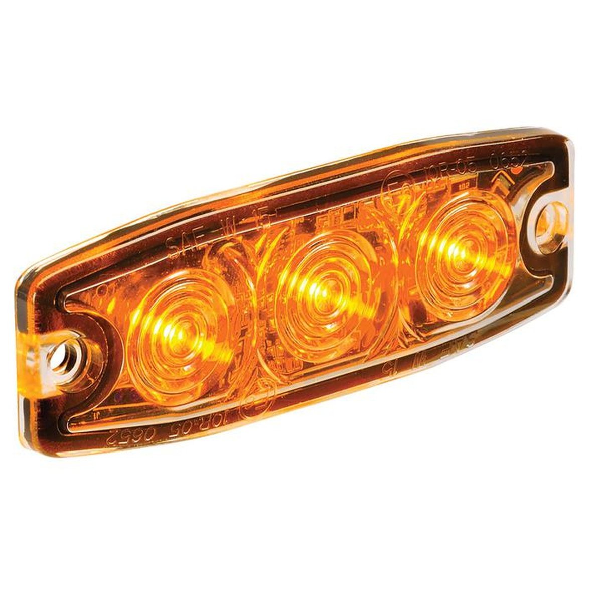 Narva LED Warning Light Amber 3x1W 12/24V 85213A