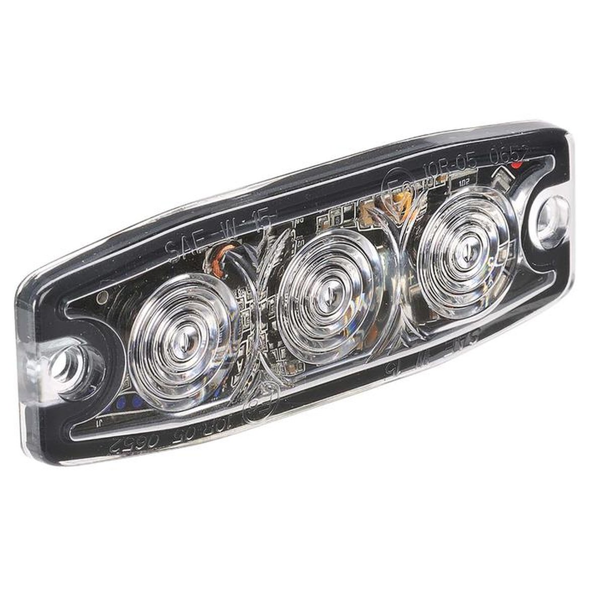 Narva LED Warning Light Amber 3x1W 12/24V 85213A