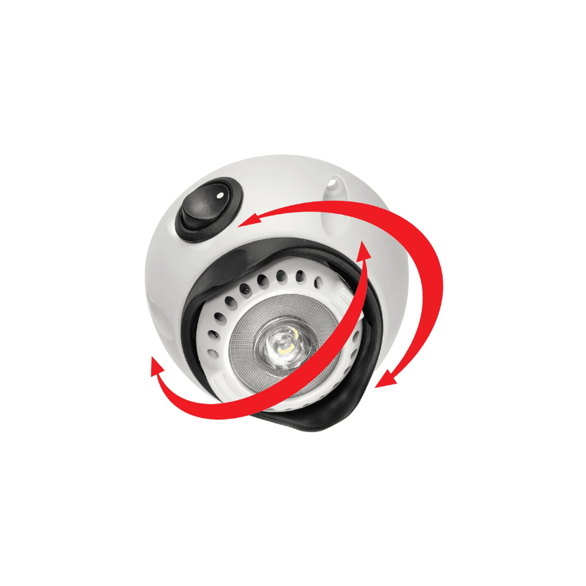 Narva LED Swivel Lamp Interior w/On/Off Switch 87654