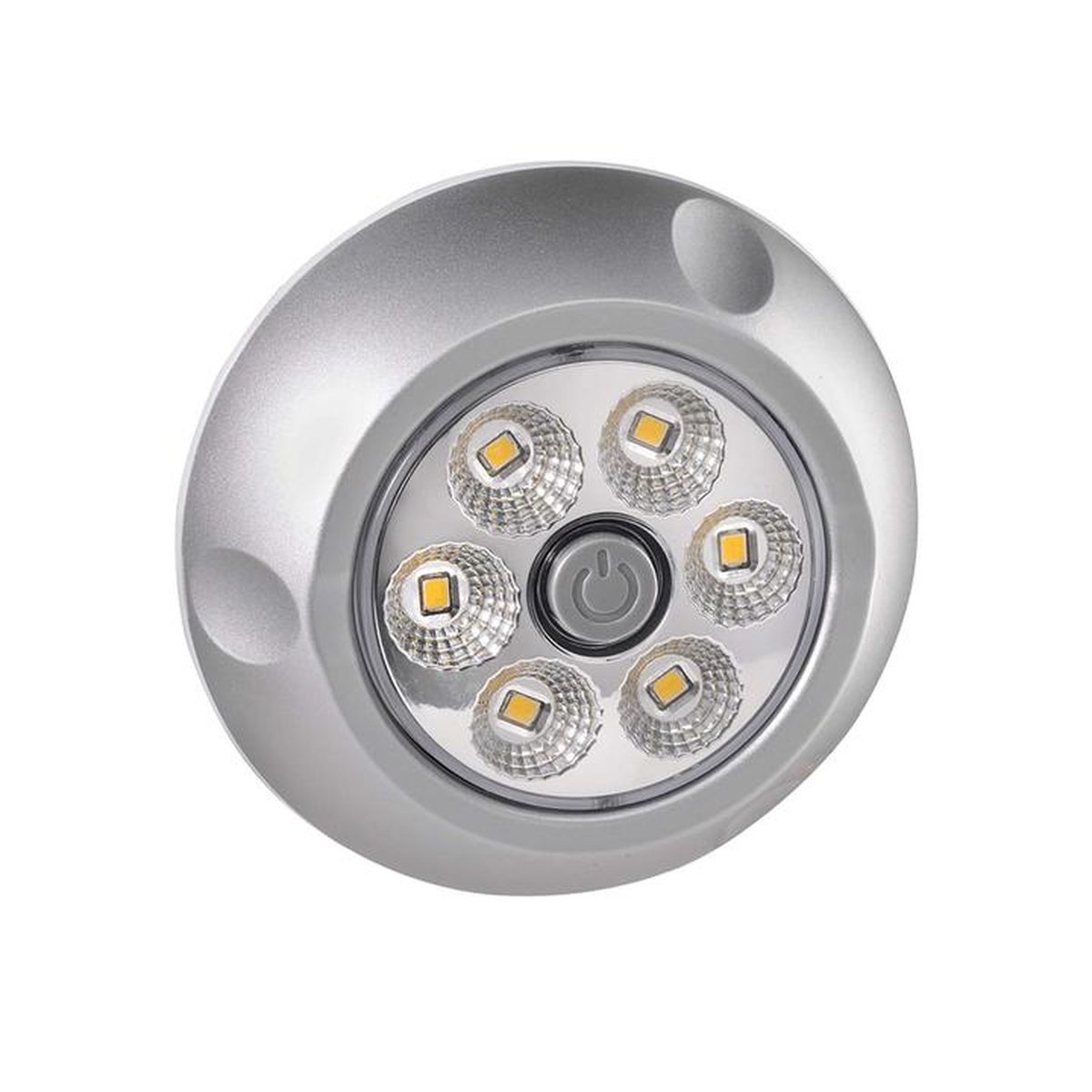 Narva LED Interior Swivel Lamp with Silver Satin Finish White 9-33V 1W 87656S