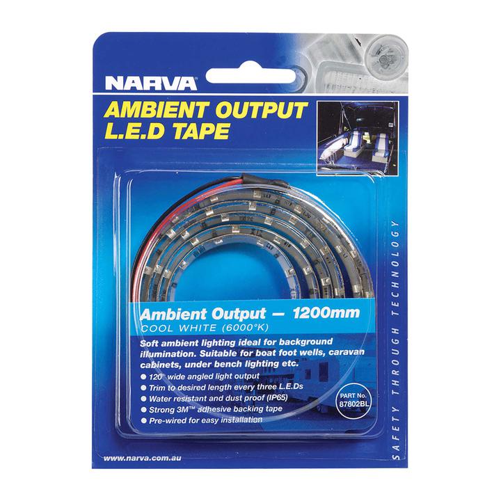 Narva LED Tape with Ambient Output Cool White 300mm 12V 6000K 87800BL