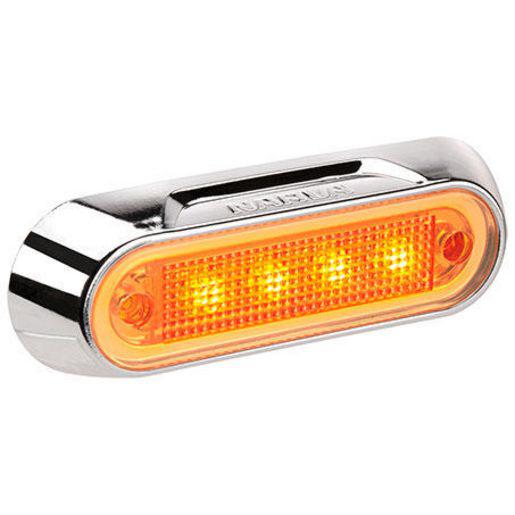 Narva LED Courtesy Lamp Amber/Chrome 90822CBL