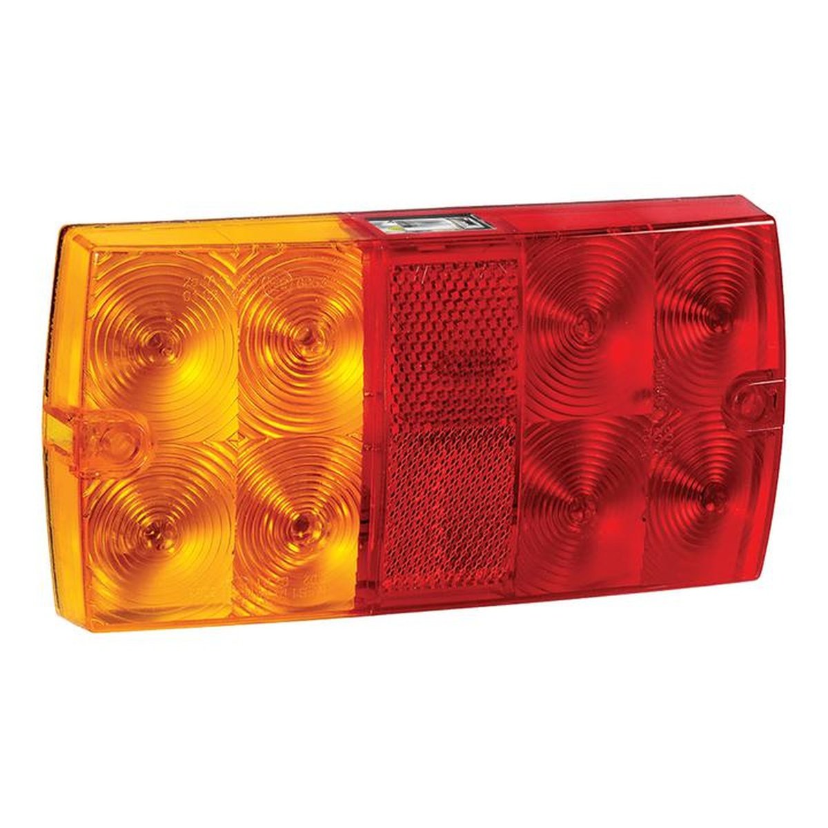 Narva Model 36 LED Slimline Rear Combo Lamp with Licence Plate Plate Lamp Red/Amber 156mm x 81mm 12V (10Pk) 93634/10