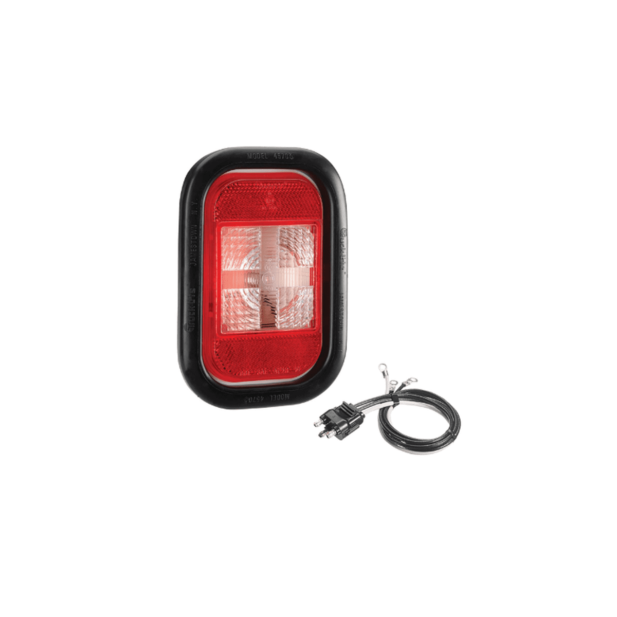 Narva Sealed Reverse Lamp Kit 12V Red w/ Reflector & Vinyl Grommet 94518