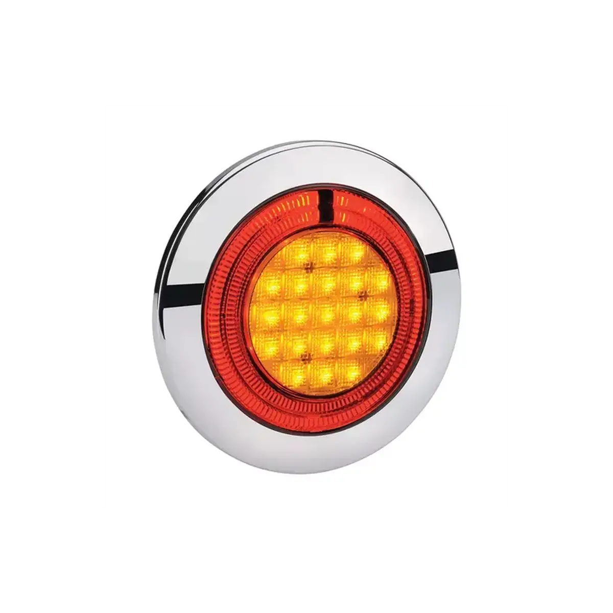 Narva Model 56 LED Rear Direction Indicator Lamp 9-33V Amber with LED Tail Ring Red 95624