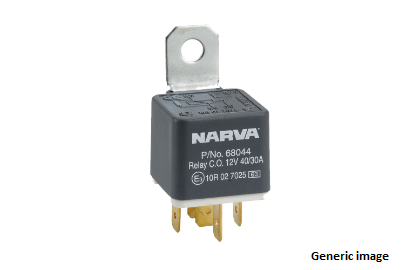 Narva Relay Change-Over With Resistor 24V 5 Pin 10A/5A 68074BL