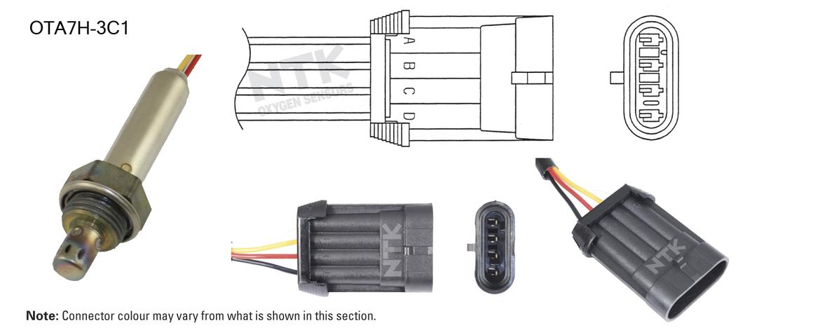 NTK Oxygen Lambda Sensor OTA7H-3C1