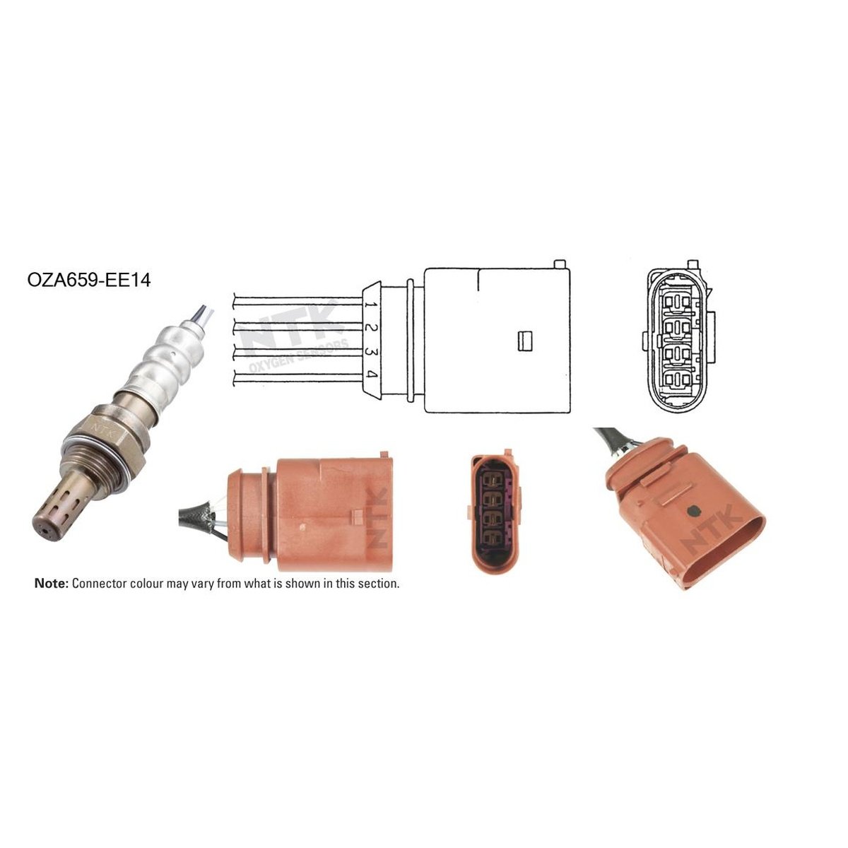 NTK Oxygen Lambda Sensor OZA659-EE14
