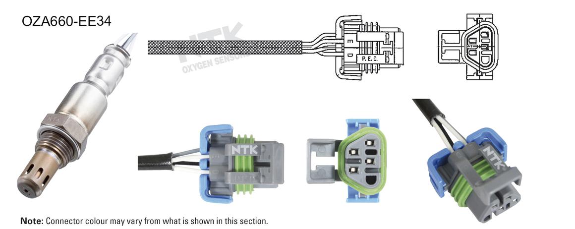 NTK Oxygen Lambda Sensor OZA668-EE34