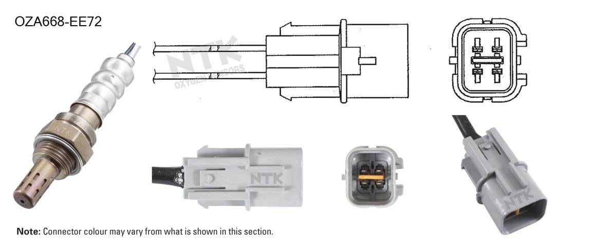 NTK Oxygen Lambda Sensor OZA668-EE72