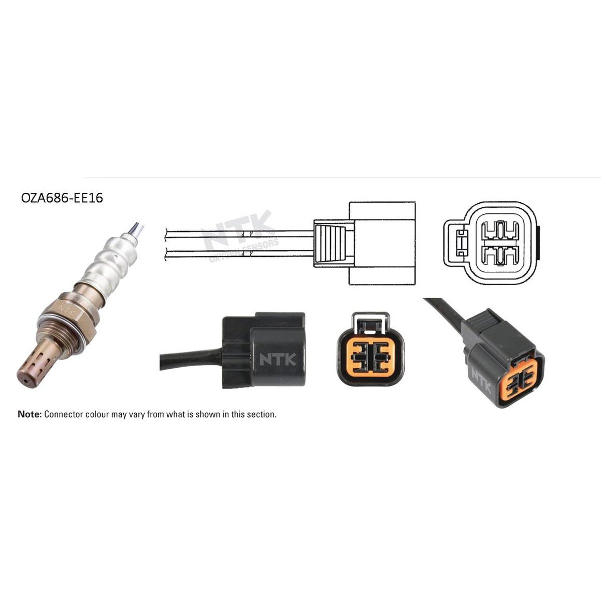 NTK Oxygen Lambda Sensor OZA686-EE16