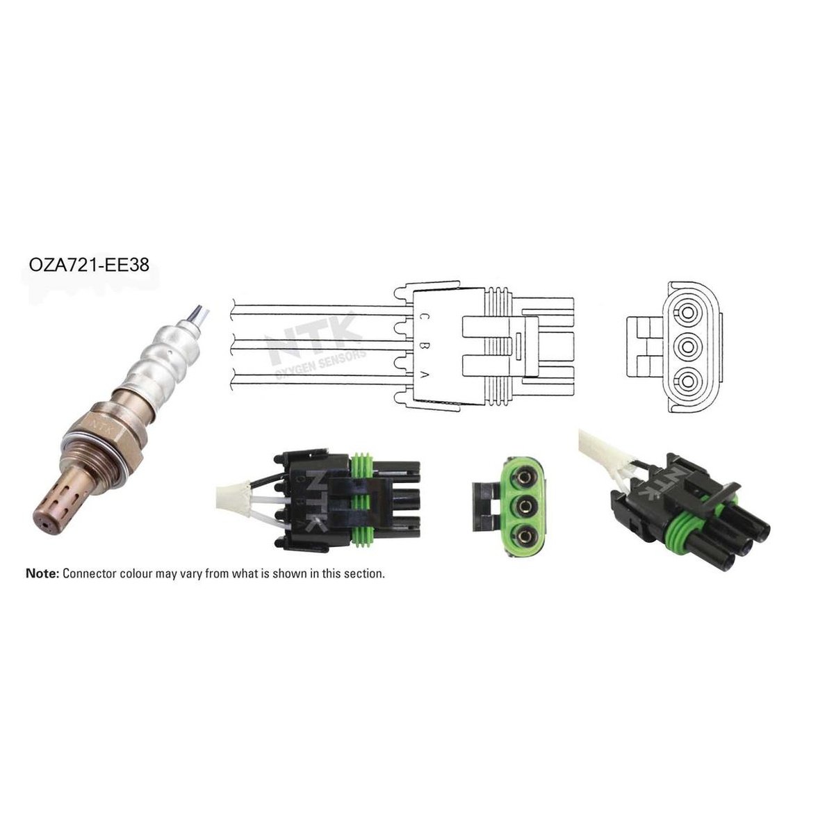 NTK Oxygen Lambda Sensor OZA721-EE38