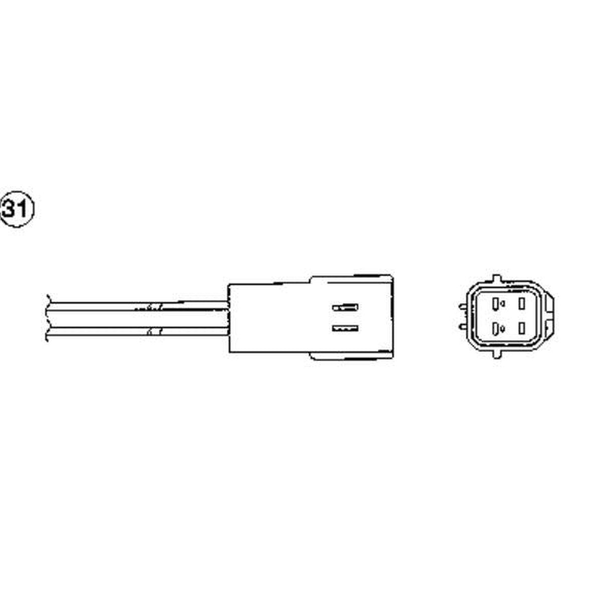 NTK Oxygen Lamba Sensor OZA518-TY19