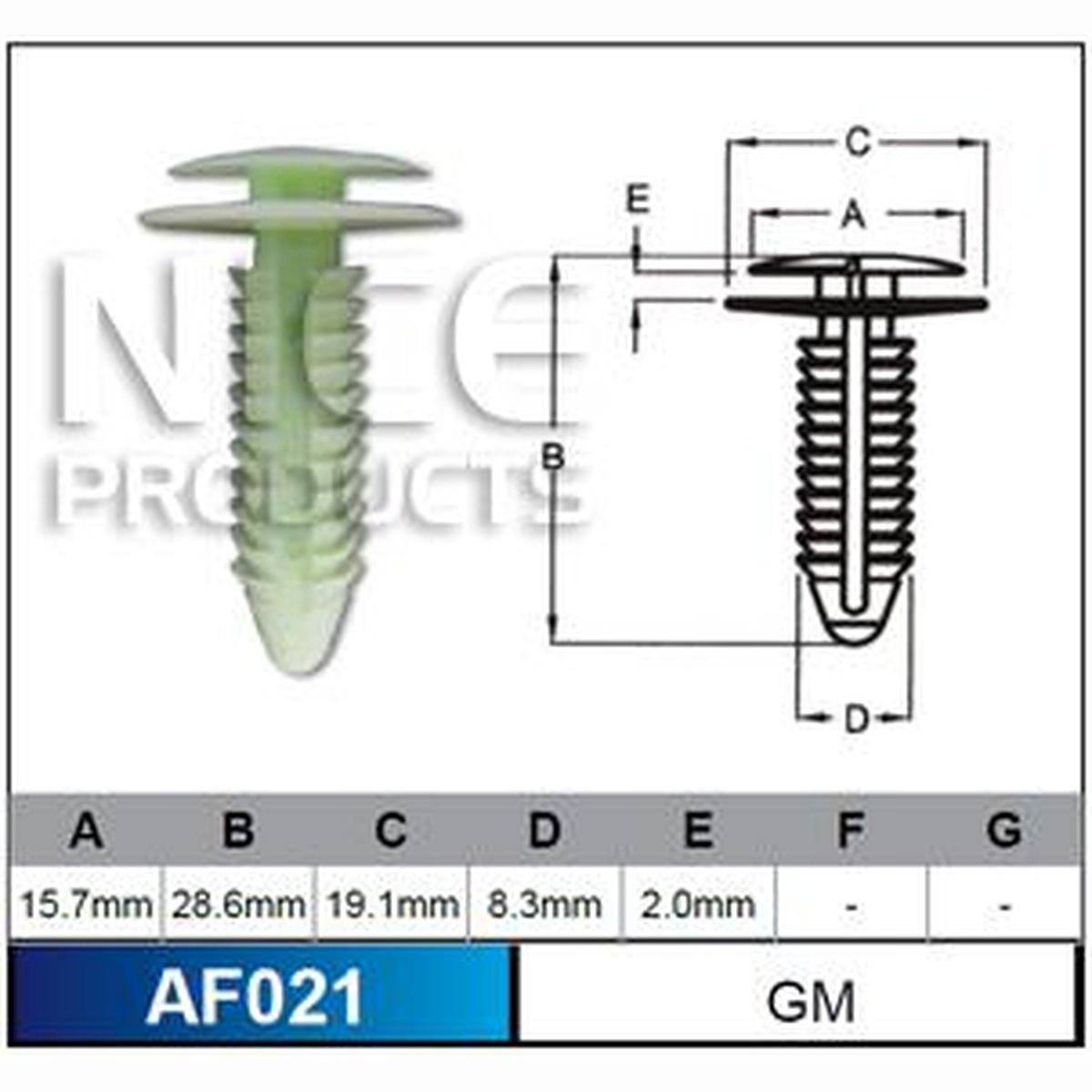 NICE Fastener AF021
