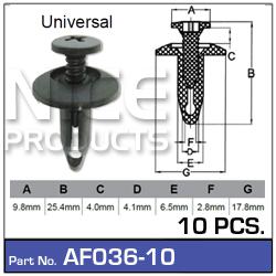 NICE Fasteners 10 Pack AF036-10