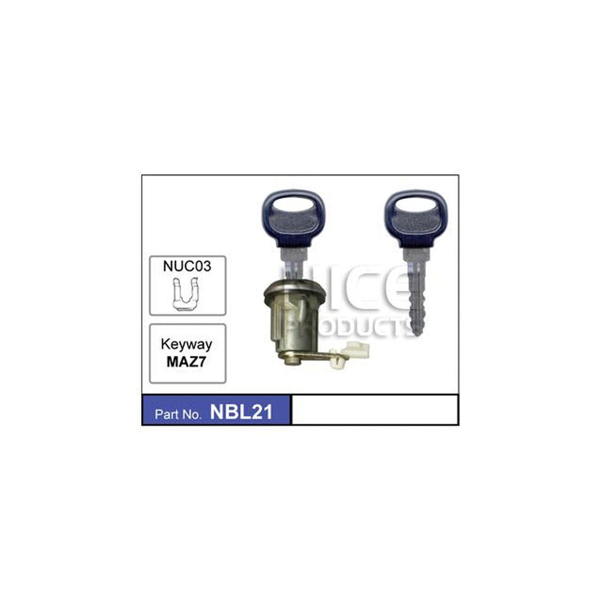 NICE Boot Lock & Key Set NBL21
