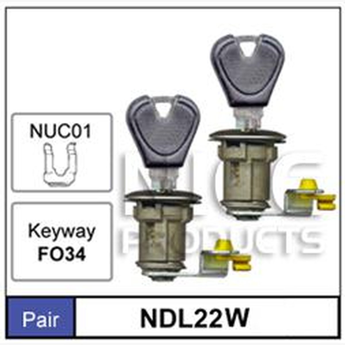 NICE Door Lock Set NDL22W