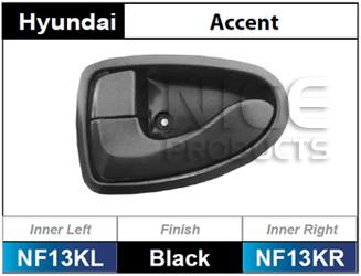 NICE Door Handle Inner LH Black NF13KL