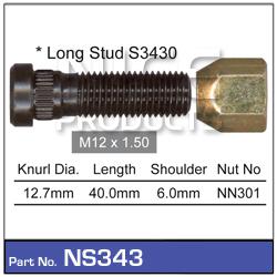 NICE Wheel Stud & Nut M12x1.50 38.5mm NS343