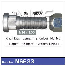 NICE Wheel Stud & Nut M14x1.50 45mm NS633