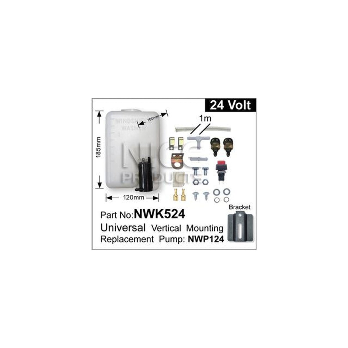 NICE Windscreen Washer Pump Kit NWK524