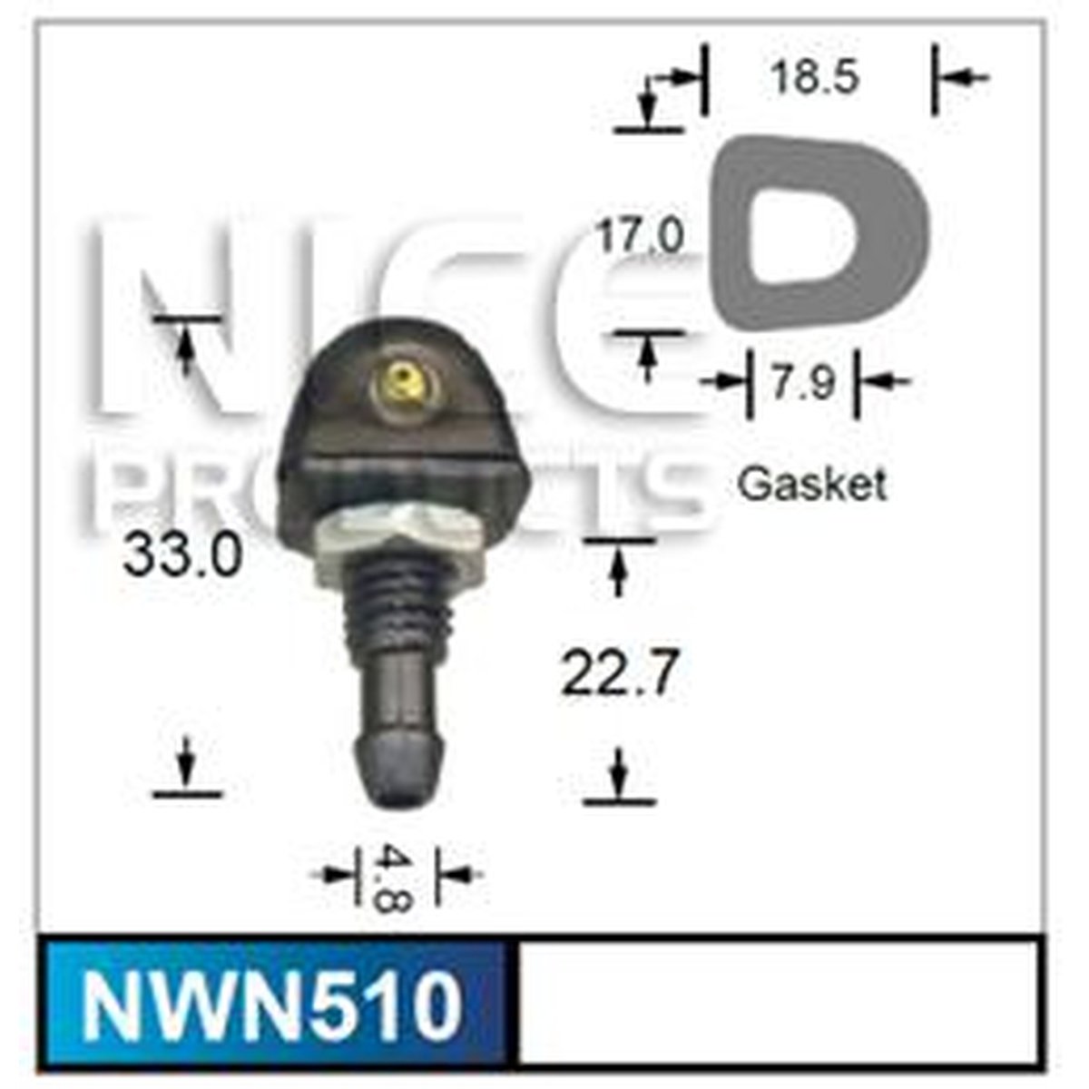 NICE Windscreen Washer Jet NWN510