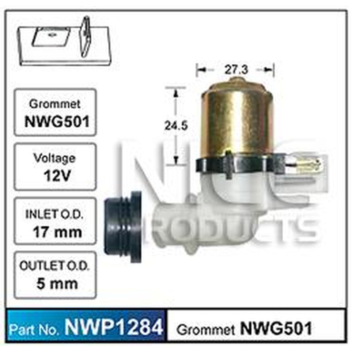 NICE Windscreen Washer Pump NWP1284