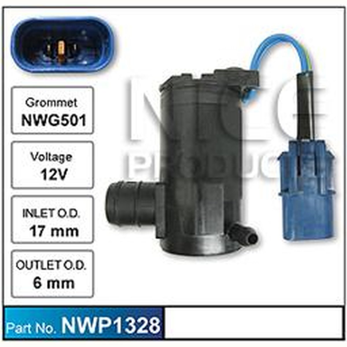 NICE Windscreen Washer Pump NWP1328