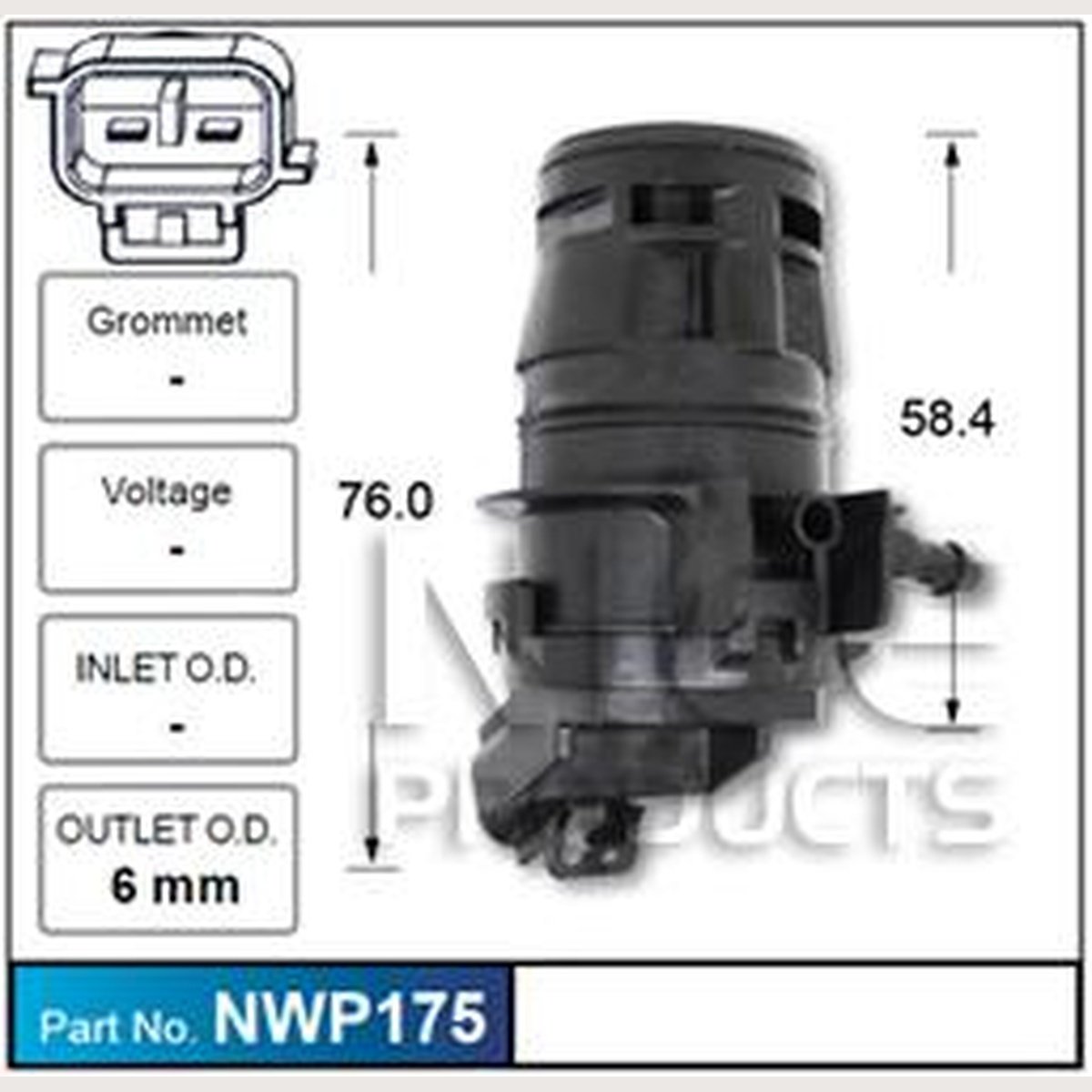 NICE Windscreen Washer Pump NWP175