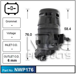 NICE Windscreen Washer Pump NWP176