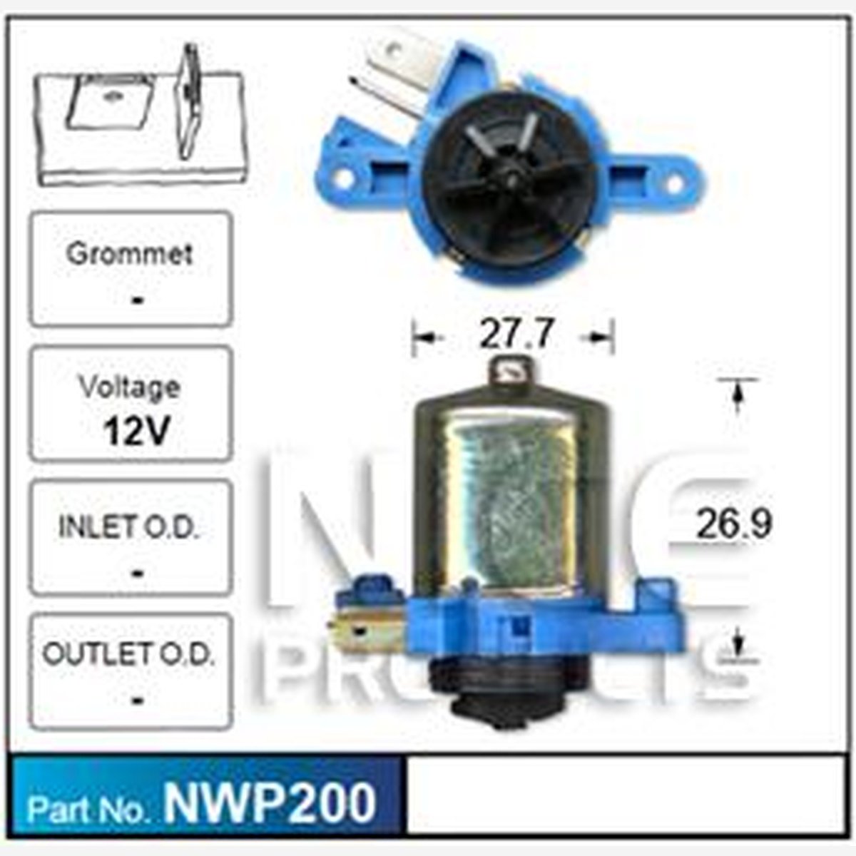 NICE Windscreen Washer Pump NWP200
