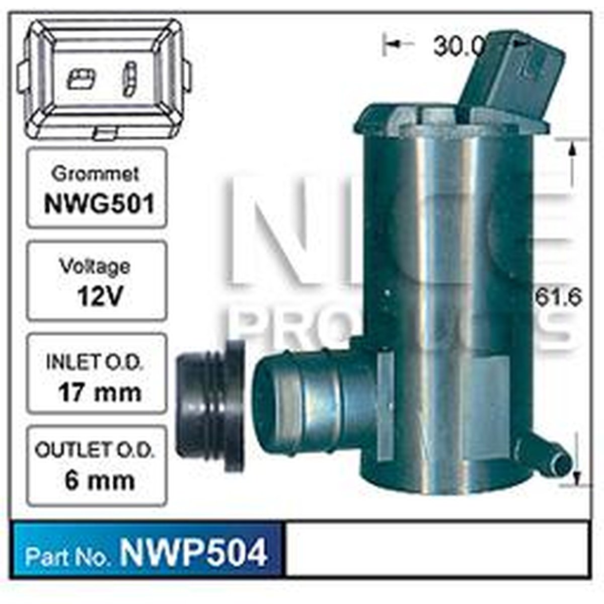 NICE Windscreen Washer Pump NWP504
