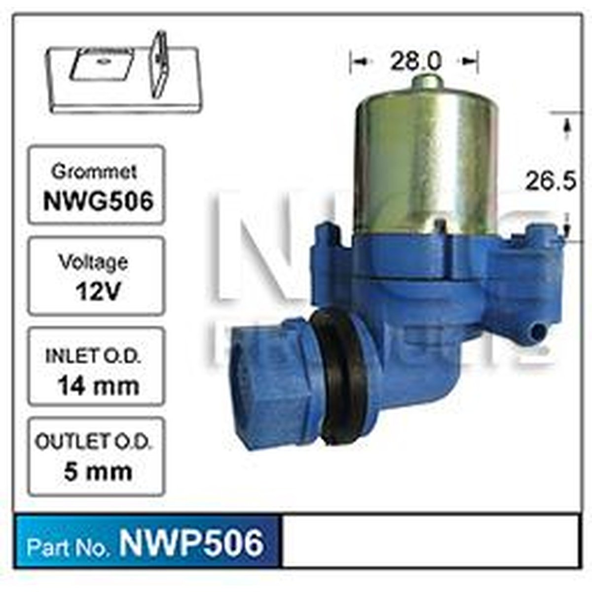 NICE Windscreen Washer Pump NWP506