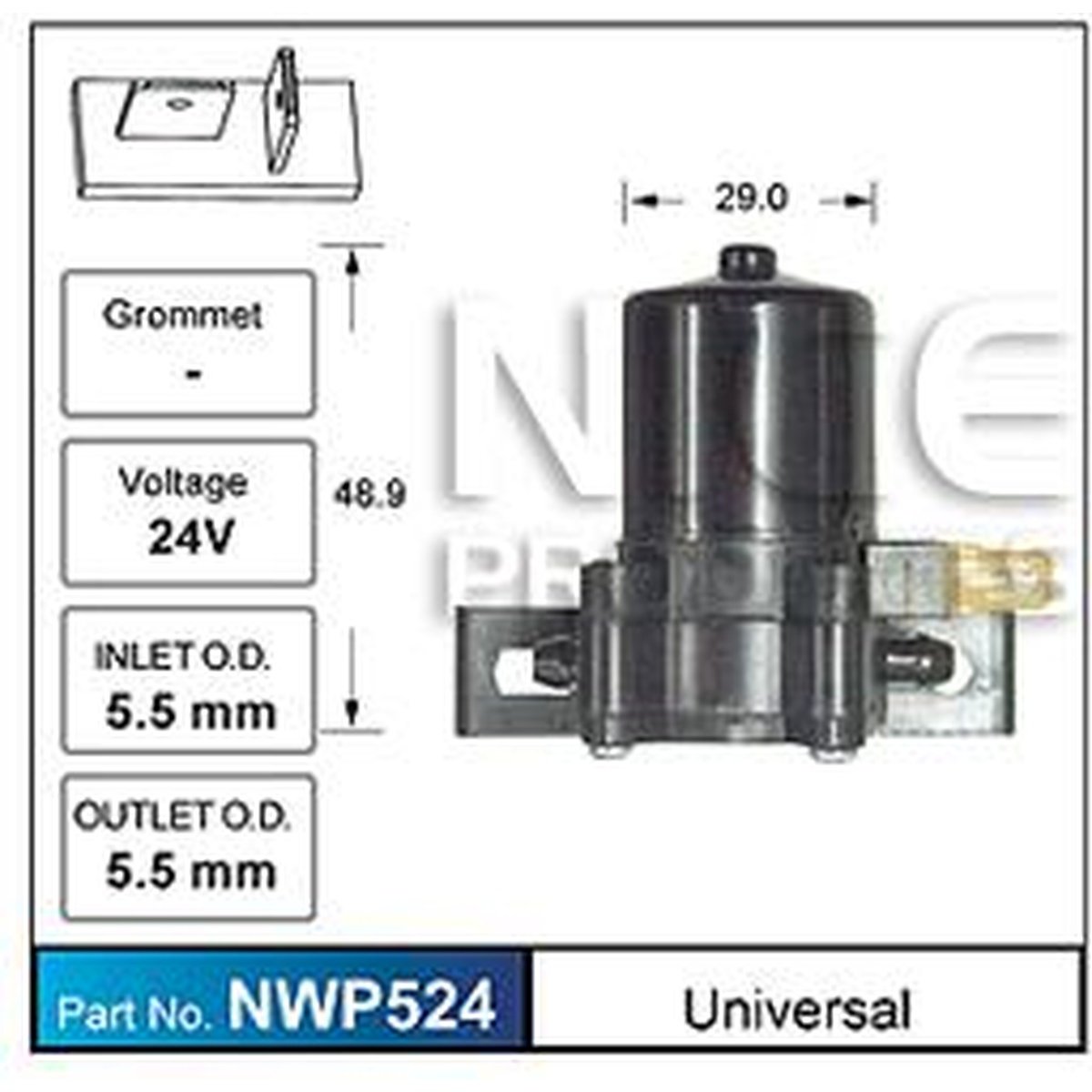 NICE Windscreen Washer Pump NWP524