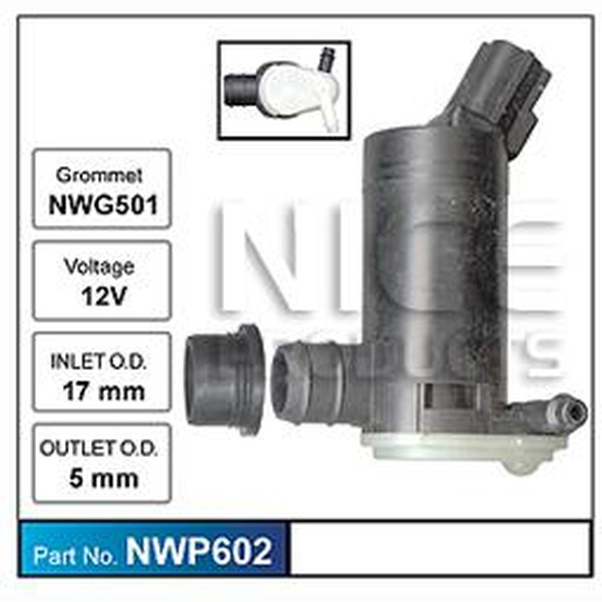 NICE Windscreen Washer Pump NWP602