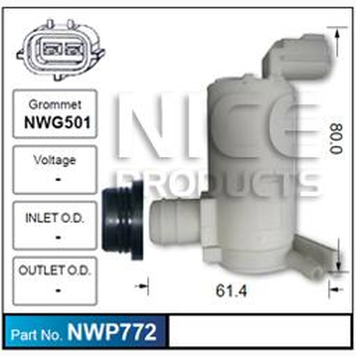NICE Windscreen Washer Pump NWP772
