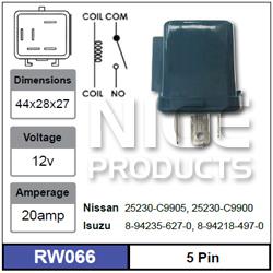 NICE Relay 5 Pin 12V RW066