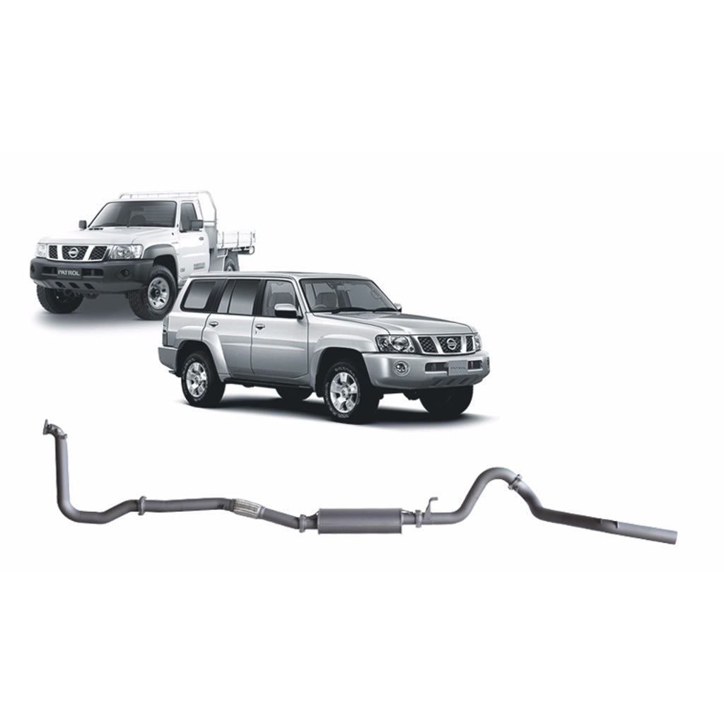 Redback Extreme Duty Exhaust 3in Turbo Back (No Cat With Large Muffler) NPX51200-PM