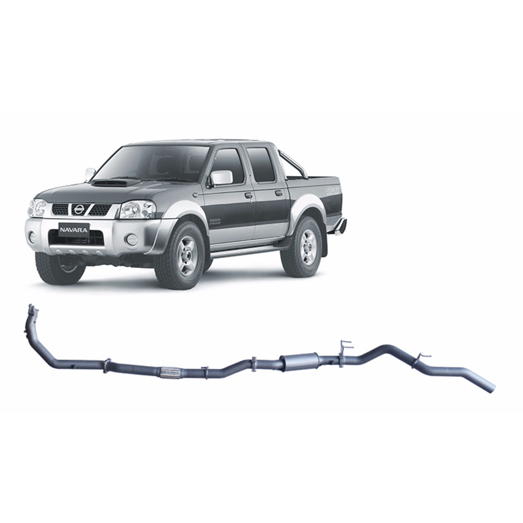 Redback Extreme Duty Exhaust 3in Turbo Back (No Cat With Resonator) NNX52400-PR