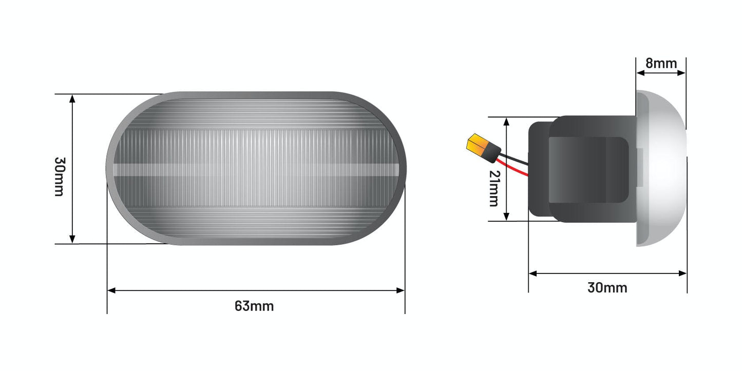 STEDI Dynamic LED Side Marker to suit Nissan  LEDCONVNISSANSM