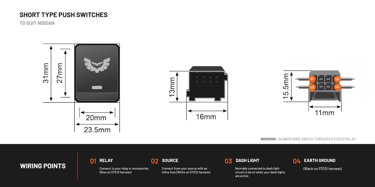 STEDI USBC For Nissan Short USBCNP3