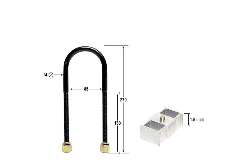 Nolathane Lowering Block Kit 1.5" 47962